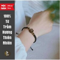 Vòng Tay Chỉ Đỏ Mix Charm Hoa Sen Trầm Hương Phối Bạc Si Vàng