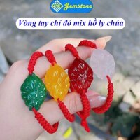 Vòng Tay Chỉ Đỏ PAG Mix Hồ Ly Chúa Đá Mã Não Tự Nhiên, Vòng Tay Hồ Ly Chín Đuôi