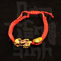 Vòng Tay Chỉ Đỏ Tỳ Hưu Thỏi Vàng Tài Lộc May Mắn Trang Sức Phong Thủy[NAM TIÊN SINH]