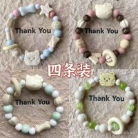 Vòng tay cho phụ nữ, bánh ngọt ngọt KT Mi, phong cách Trung Quốc, thiết kế đa năng, vòng tay quà tặng cho bạn bè sinh viên