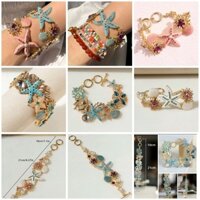 🐟VÒNG TAY CHỦ ĐỀ ĐẠI DƯƠNG ĐÍNH ĐÁ ĐI BIỂN-TẶNG KÈM TÚI RÚT🦊