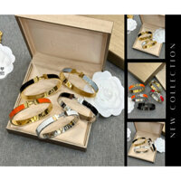 Vòng tay chữ H mạ vàng mạ bạc titan cao cấp không gỉ cho nam và nữ