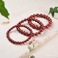 Vòng tay chu sa cảm giác hoàng đế cao cấp thích hợp hạt rời hạt Hạt tròn hạt Tự Làm Thủ Công vật liệu tự làm trang sức tay HẠT CHU SA