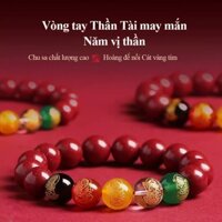 Vòng tay chu sa ngũ lộ thần mang phong thủy thu hút tài vận và bảo mệnh cho gia chủ