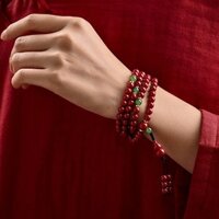 VÒNG TAY CHU SA THU HÚT T.ÀI L.ỘC , HO. Á S.ÁT , TRỪ Â.M KHÍ MANG BÌNH AN 108 HẠT 8mm TẶNG HỘP ĐỰNG