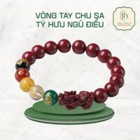 Vòng Tay Chu Sa Tỳ Hưu Ngũ Lộ Tài Thần - Trúc Lâm An - Chiêu Tài, Hộ Mệnh, Bình An