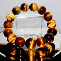 Vòng tay chuỗi đá mắt hổ loại A - vòng tay 14ly