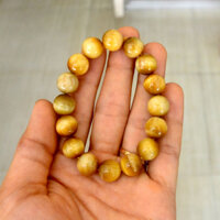 Vòng tay chuỗi đá phong thủy mắt hổ vàng - vòng tay 12ly