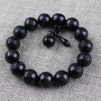 Vòng tay chuỗi gỗ chạm khắc hoa sen, vòng phong thủy, gỗ cao cấp