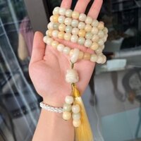 Vòng Tay Chuỗi Hạt Bồ Đề 108 Màu Sắc Tuyết Giáo Đeo Cổ 7.24