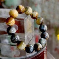 vòng tay chuỗi hạt chim ưng vàng xanh