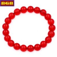 Vòng tay chuỗi hạt đá đỏ 8 ly 21 hạt, vòng chuỗi đeo tay