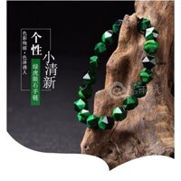 Vòng Tay Chuỗi Hạt Đá Mắt Hổ Màu Xanh Lá Cây Tự Nhiên