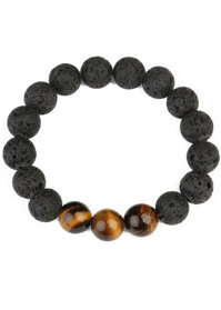 Vòng Tay Chuỗi Hạt Đá Thiên Thạch Đá Opal Mắt Hổ Tự Nhiên 11MM GEMBANK