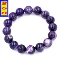 Vòng tay chuỗi hạt đá Tím Than 12 ly - hợp mệnh Hỏa, mệnh Thổ