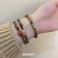 Vòng Tay Chuỗi Hạt Đá Tự Nhiên Phong Cách Retro
