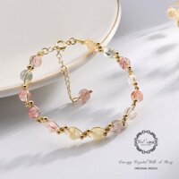 Vòng Tay Chuỗi Hạt Pha Lê Nhiều Màu Không Phai Phong Cách Hàn Quốc Cho Nữ