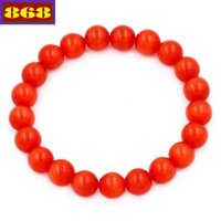 Vòng tay chuỗi mat meo đỏ 8 ly 21 hạt VTMMO8