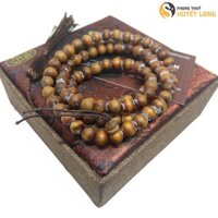 Vòng Tay Chuỗi Tràng Hạt Gỗ Hoàng Đàn Tuyết 108 Hạt, Chuỗi Tràng Hạt Quấn Tay Phong Thủy