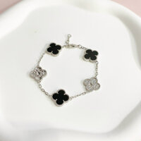 Vòng tay cỏ 4 lá các màu cho nữ full box túi