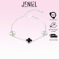 Vòng tay cỏ 4 lá mix màu nhỏ xinh 2199 - Bạc nữ cao cấp