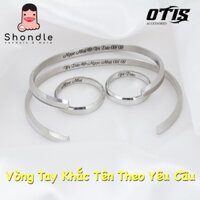 Vòng Tay Cuff CK Khắc Tên Theo Yêu Cầu [ BH 1 Năm]