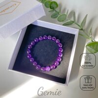Vòng Tay Đá Amethyst - Thạch Anh Tím Cho Người Mệnh Hỏa và Thổ - Gemie