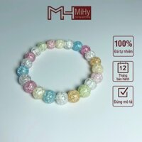 Vòng tay đá bông tuyết ngũ sắc có sẵn hộp mang lại sự thu hút và may mắn, phong cách dễ thương