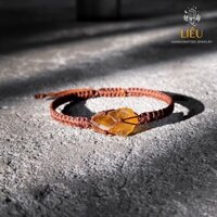 Vòng tay đá Citrine tết dây Macrame - Macrame Citrine Pounch