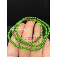 vòng tay đá diopside cắt giác đẹp chuẩn có kiểm định