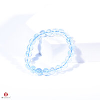 Vòng tay Đá Hoàng Ngọc - Topaz tự nhiên 100 đem lại bình an, may mắn - Hợp mệnh Thủy, Mộc - Nhiều kích thước lựa chọn VietGemstones - Mẫu 1 - 14cm