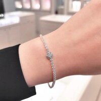 Vòng tay đá mạ bạc, lắc tay đính đá dành cho nữ thanh lịch sang trọng tặng kèm hộp đựng - AliceStore