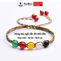Vòng Tay Đá Mã Não Tự Nhiên Tết Chỉ Phù Hợp Với Tất Cả Các Mệnh NB339 - Phong Thủy NaBei Store