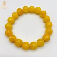 Vòng tay đá mã não vàng PDJ - Kèm hộp đựng cao cấp J - 10 ly