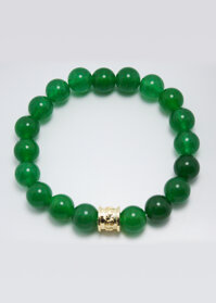 Vòng tay đá mã não xanh lá mix cung hoàng đạo MS241-10M, Vòng tay phong thủy hợp mệnh Mộc, Hỏa, Kim cho nam và nữ