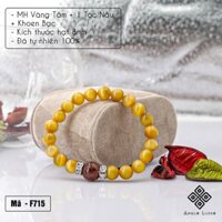 Vòng tay đá Mắt Hổ Vàng 8li mix Thạch Anh Tóc Nâu chế tác tự nhiên cao cấp ANQLO mang lại may mắn, giàu có thịnh vượng