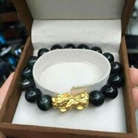 Vòng tay đá mắt hổ xanh đen