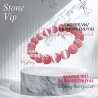 Vòng tay đá mắt mèo hạt siêu đẹp ánh mạnh