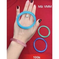 Vòng tay đá mắt mèo sáng bóng PiKaXinh.