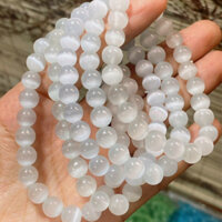 Vòng tay đá mắt mèo tự nhiên thu hút may mắn tài lộcj