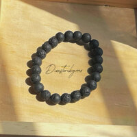 Vòng tay đá Nham Thạch Lava Stone 8li- Tích Cực,thanh lọc,cảm xúc | Dion Store by 1998