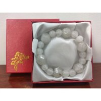 Vòng tay đá nhân tạo thạch anh trắng giác