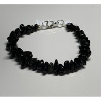 Vòng tay đá núi lửa Obsidian đen, hợp với mệnh Thuỷ và mệnh Mộc