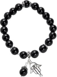Vong Tay Đa Obsidian Mix Charm Ngọc Quý Gemstones VT9