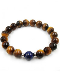 Vòng Tay  Đá Opal Mắt Hổ Mix Đá Lapis Lazuli Tự Nhiên 10MM