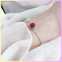 Vòng tay đá phong thủy màu đỏ mệnh hỏa thời trang xinh xắn Trang Sức Ruby