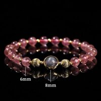 Vòng Tay Đá Phong Thủy Thạch Anh Hồng Thu Hút Vận May