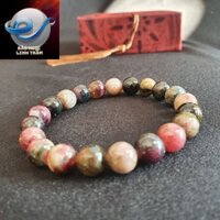 Vòng tay đa sắc mã não tự nhiên BẢO NGỌC LINH TRẦM