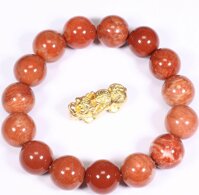 Vòng tay đá san hô đỏ hóa thạch mệnh Hỏa, Thổ - Ngọc Quý Gemstones - 14mm