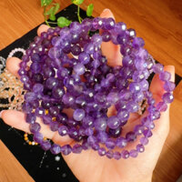 Vòng tay đá Thạch anh tím thiên nhiên, Đá Amethyst, Vòng Năng Lượng, Healing